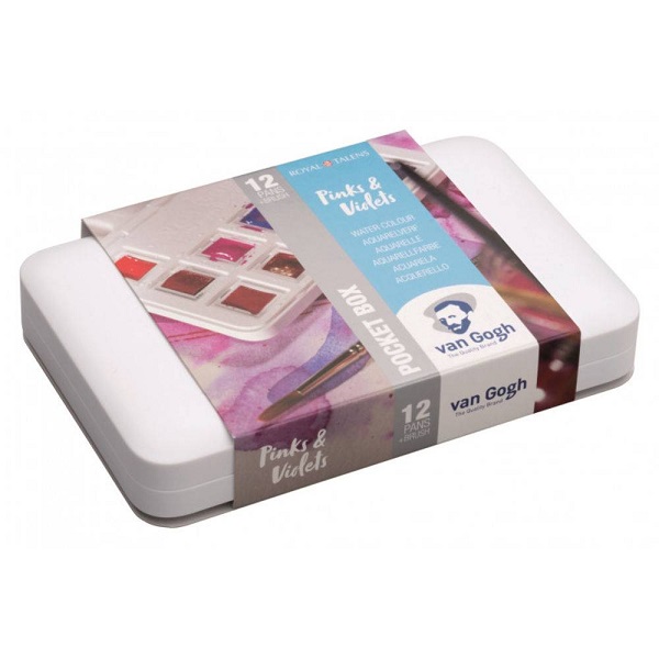 Estojo Aquarela Pastilha C/12 Pinks & Violets 20808642 Van Gogh